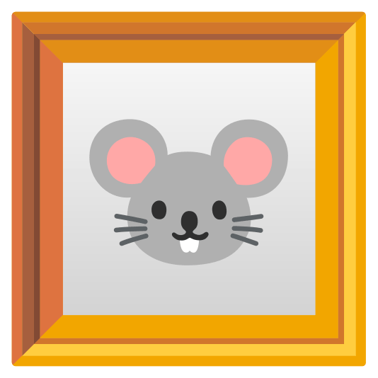 frame with picture mouse