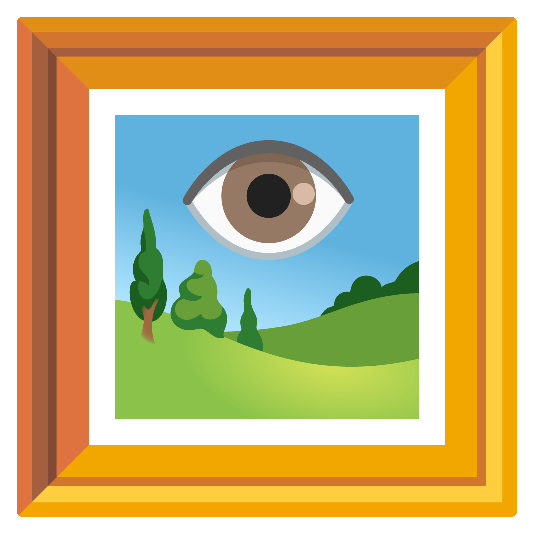 frame with picture eye
