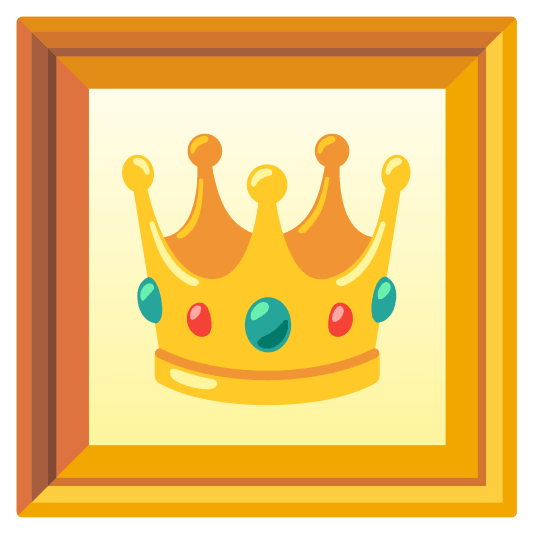 frame with picture crown