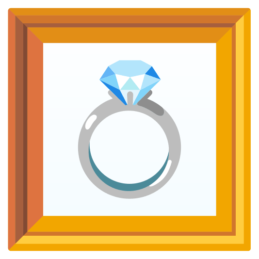 frame with picture ring