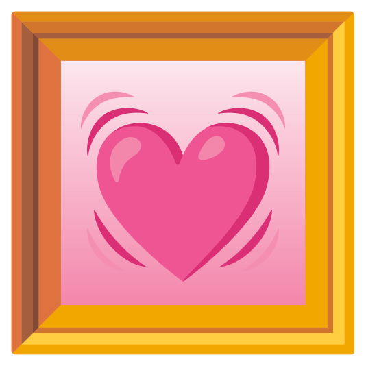 frame with picture heartbeat