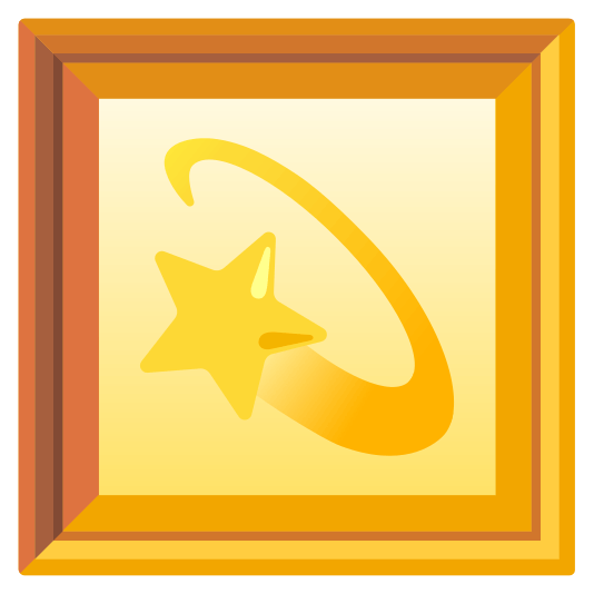 frame with picture dizzy