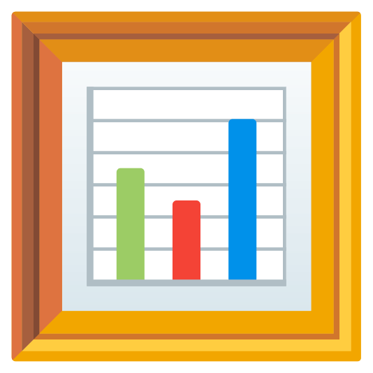 frame with picture bar chart