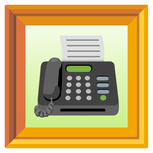 frame with picture fax