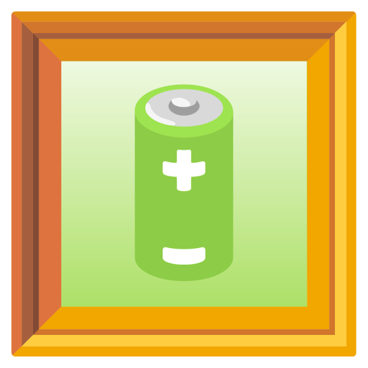 frame with picture battery