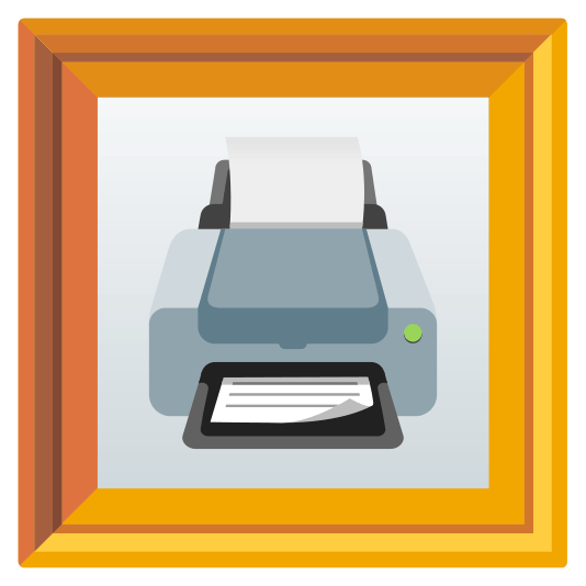 frame with picture printer