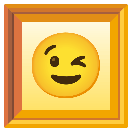 frame with picture wink