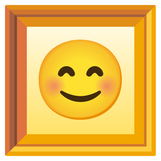 frame with picture blush