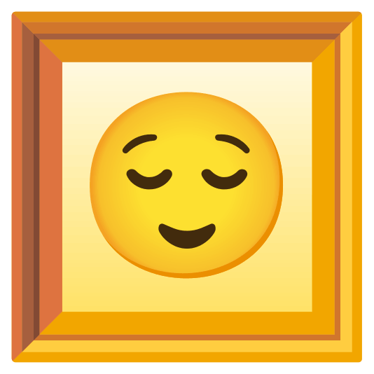 frame with picture relieved