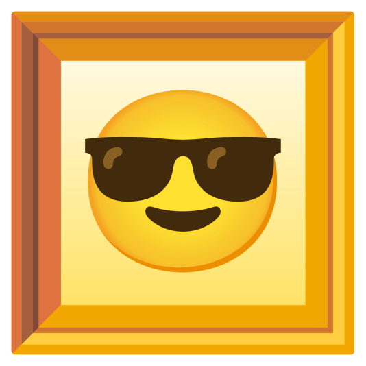frame with picture sunglasses