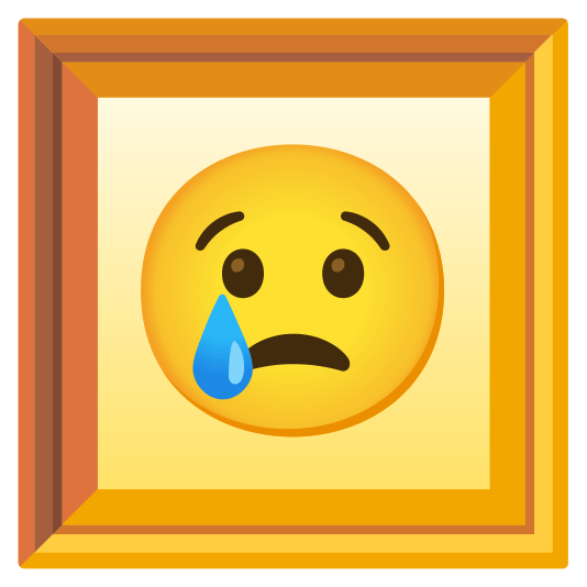 frame with picture cry