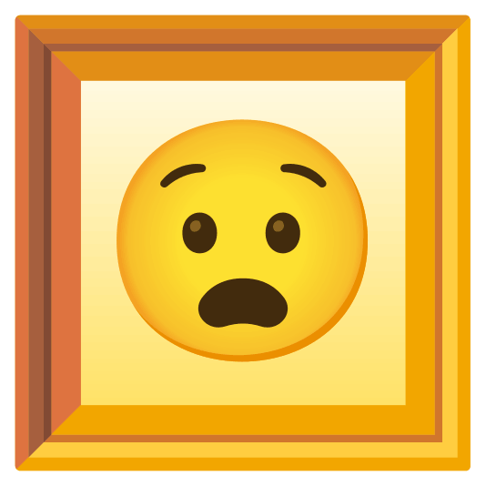 frame with picture anguished