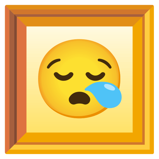 frame with picture sleepy