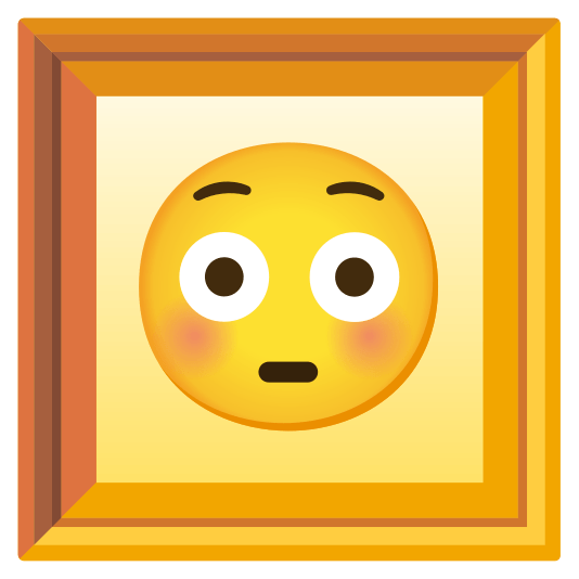 frame with picture flushed