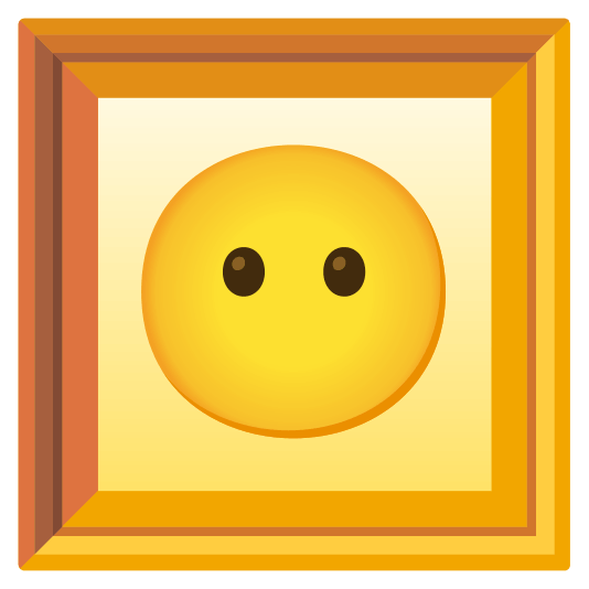 frame with picture no mouth