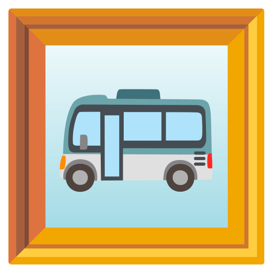 frame with picture bus