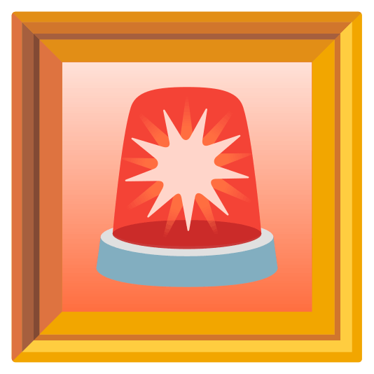 frame with picture rotating light