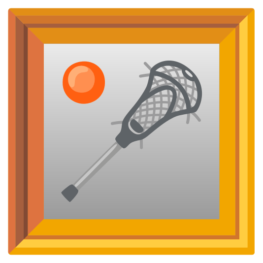 frame with picture lacrosse