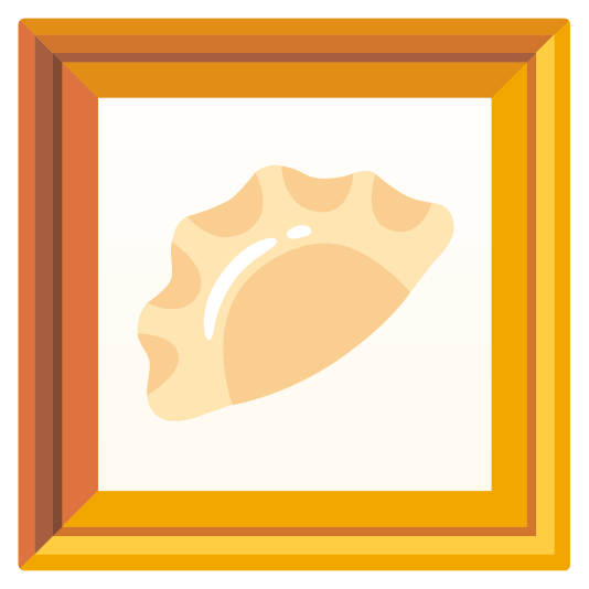 frame with picture dumpling