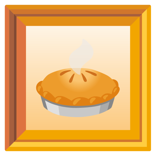frame with picture pie