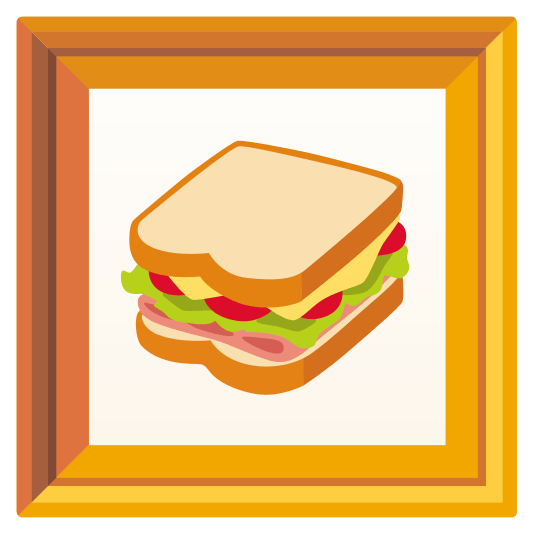 frame with picture sandwich