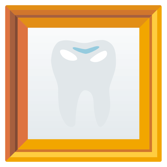 frame with picture tooth