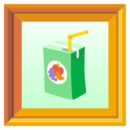 frame with picture beverage box