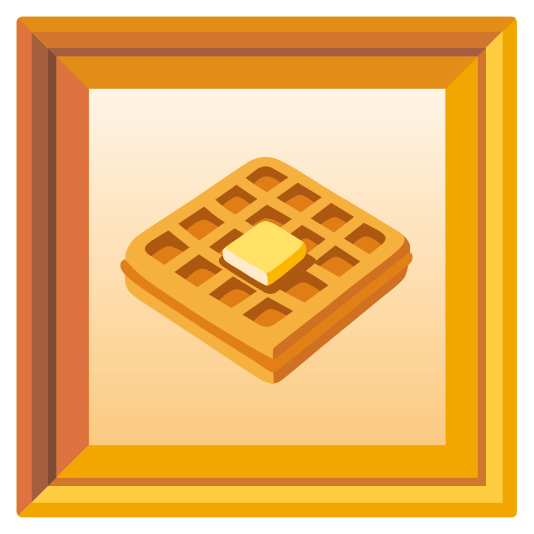 frame with picture waffle