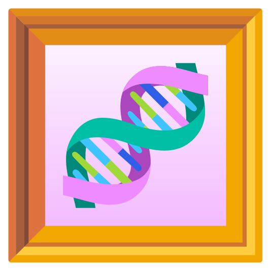 frame with picture dna