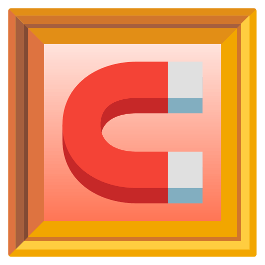 frame with picture magnet