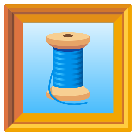 frame with picture thread