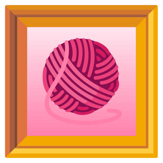 frame with picture yarn