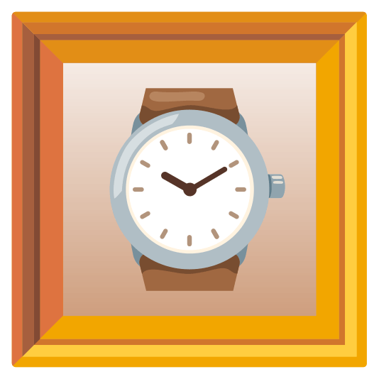 frame with picture watch
