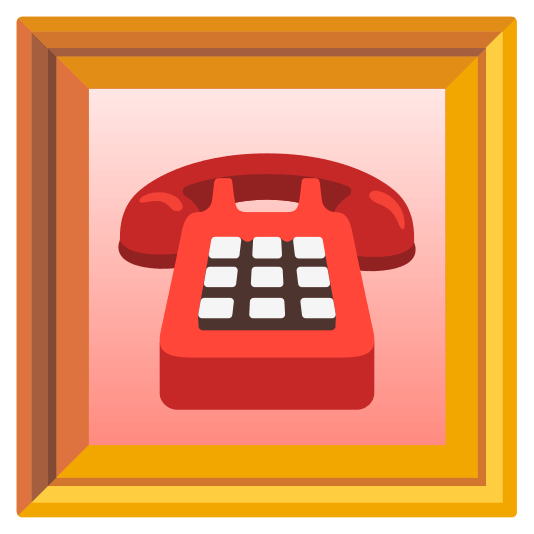 frame with picture phone