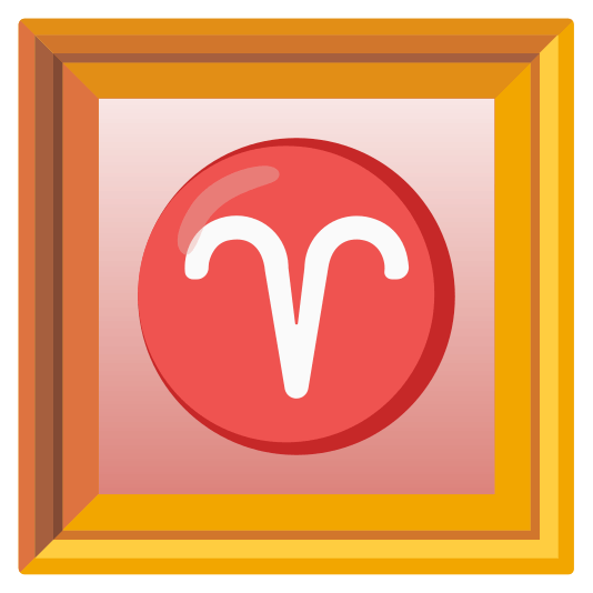 frame with picture aries