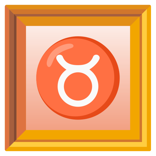 frame with picture taurus