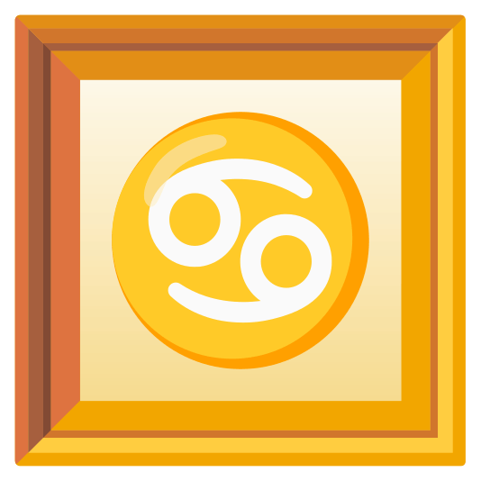 frame with picture cancer