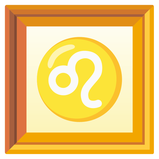 frame with picture leo