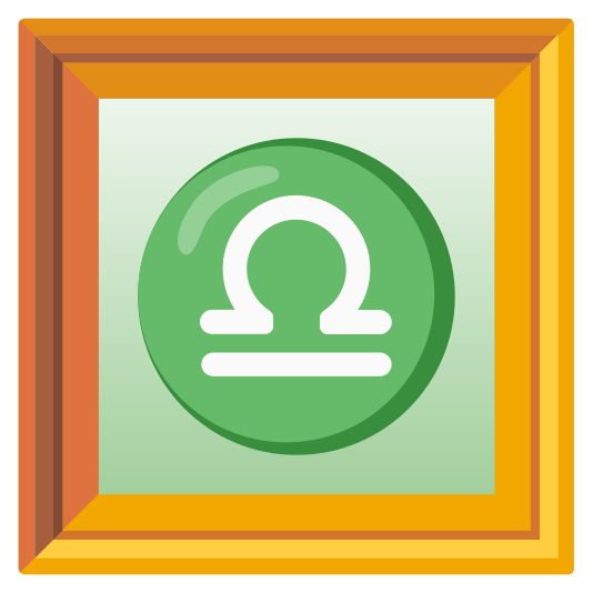 frame with picture libra