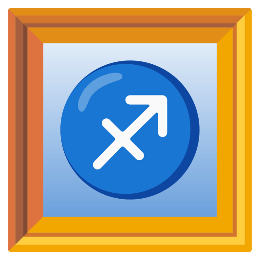 frame with picture sagittarius