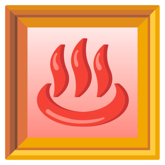 frame with picture hotsprings