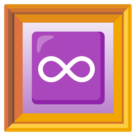 frame with picture infinity