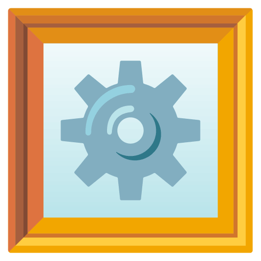 frame with picture gear