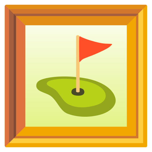 frame with picture golf