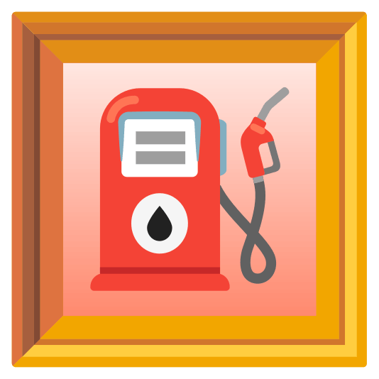 frame with picture fuelpump