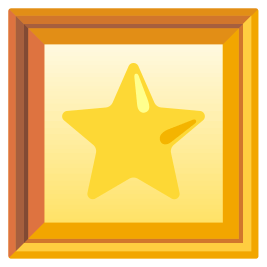 frame with picture star