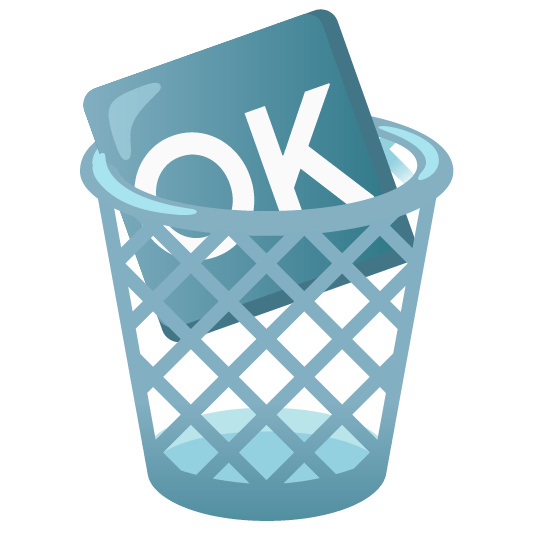 wastebasket ok