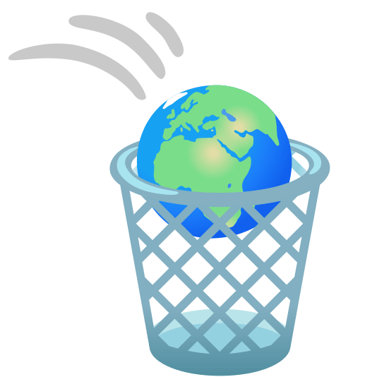 wastebasket earth africa