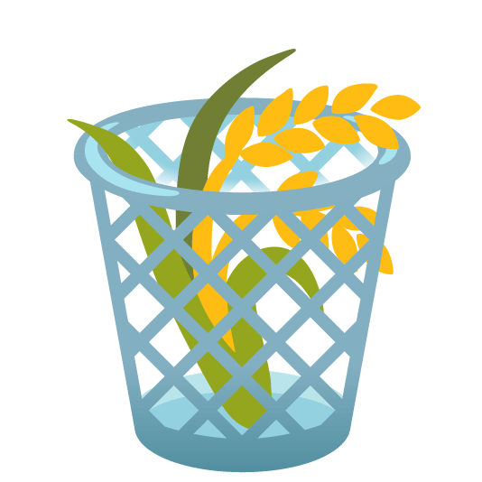 wastebasket ear of rice