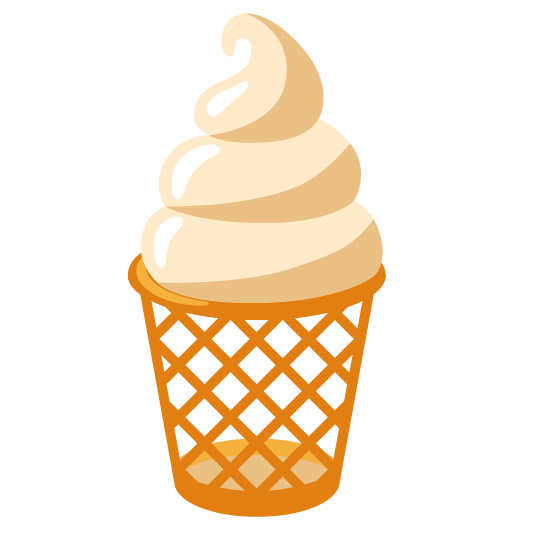 wastebasket icecream